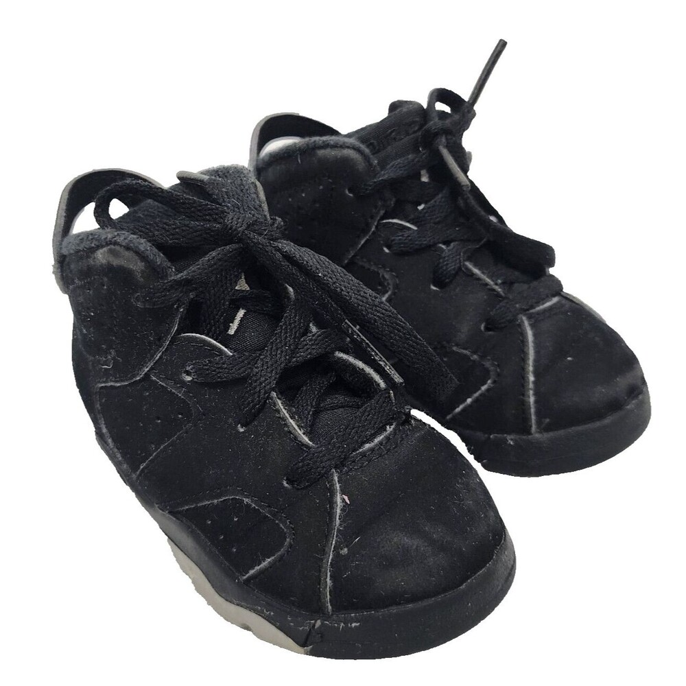 Toddler's Jordan 6 Retro DX6179 001 Black Chrome Black/Metallic Silver-Black 6C